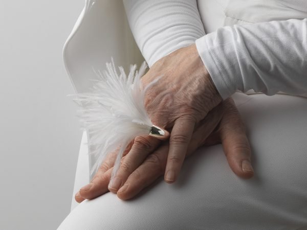 ANELLO ANEMONE BIANCO - immagine 2