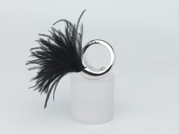 BRACCIALE ANEMONE PIUMA NERA - immagine 7
