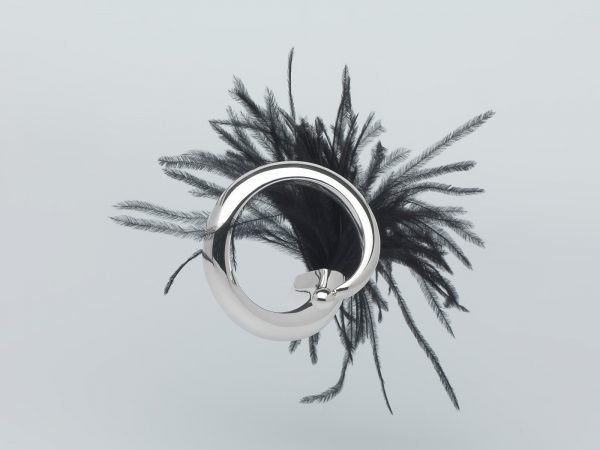 BRACCIALE ANEMONE PIUMA NERA - immagine 5